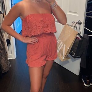 Burnt orange Romper